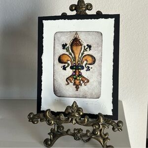Candice Alexander Signed & Numbered “Fat Tuesday” Print NOLA  Fleur di Les